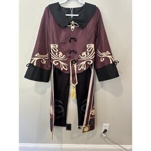 Game Genshin Impact Hu Tao Dress Uniform Outfit Cosplay Costume Halloween Medium